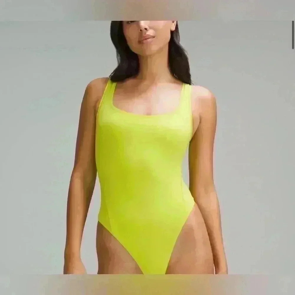 NWT LULULEMON Wundermost Ultra-Soft Nulu Square-Neck Sleeveless Bodysuit - Picture 4 of 12